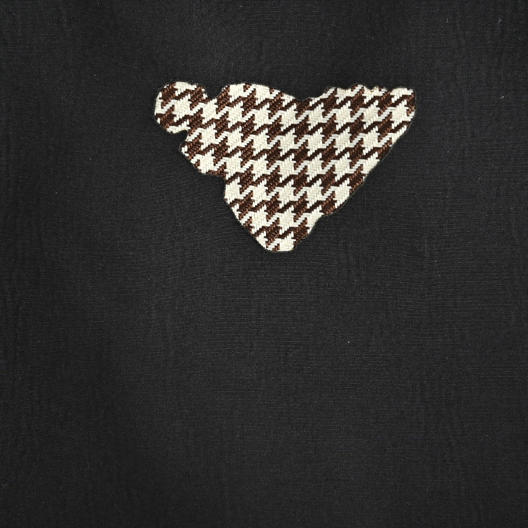 Prada Houndstooth Burnout-Effect Zip-Up Jacket