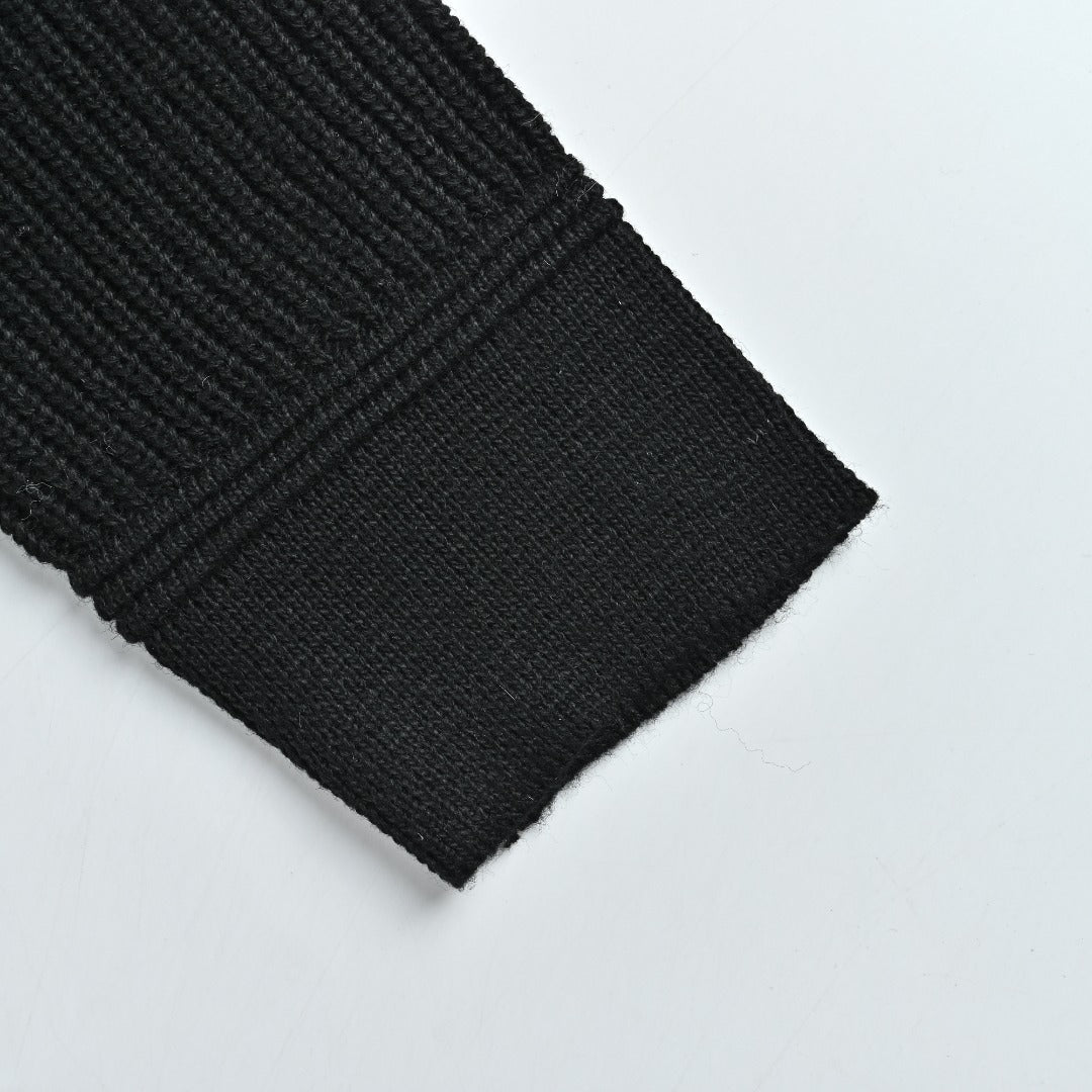 Moncler Knit and Down Hybrid Jacket in Black