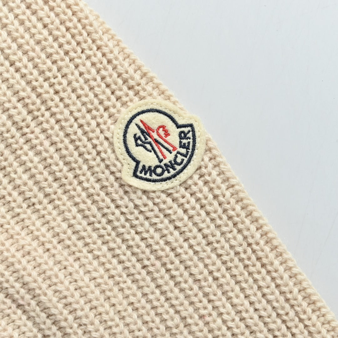 Moncler Rib-Knit and Down Hybrid Jacket in Cream