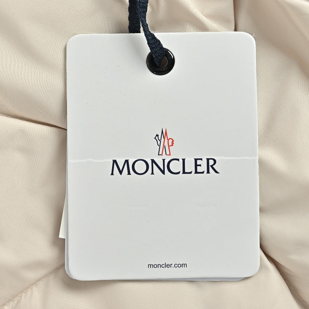 Moncler Rib-Knit and Down Hybrid Jacket in Cream