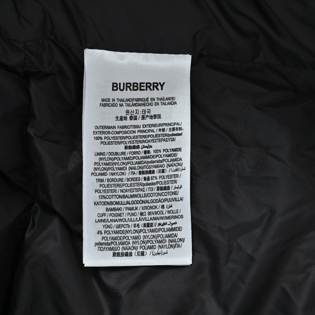 Burberry Sleeve-Logo Hooded Down Puffer Jacket in Dark Olive