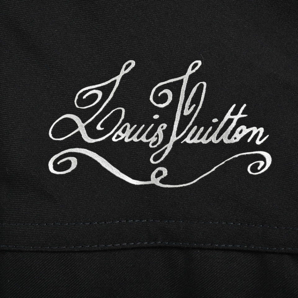 Louis Vuitton Nautical-Inspired Hooded Parka in Black