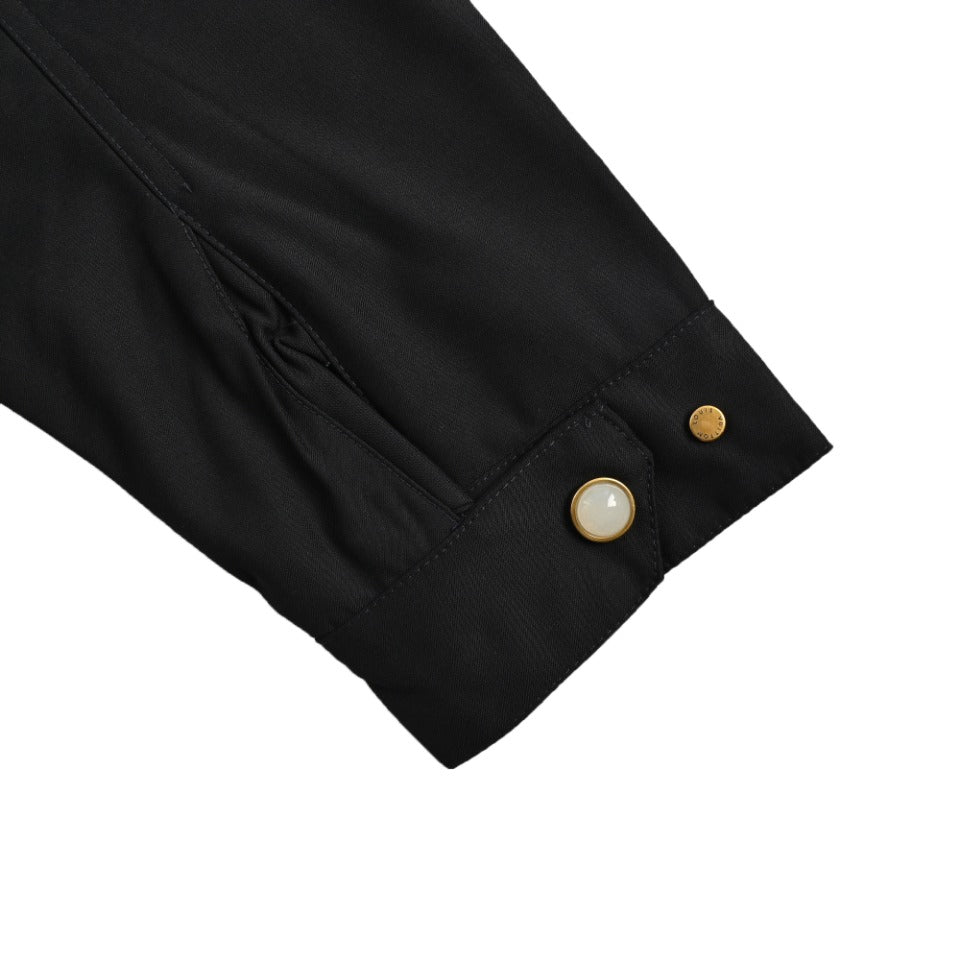 Louis Vuitton Nautical-Inspired Hooded Parka in Black