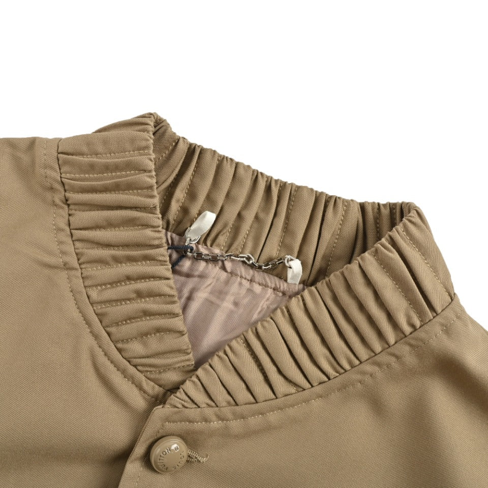 Louis Vuitton Embroidered Bomber Jacket in Khaki