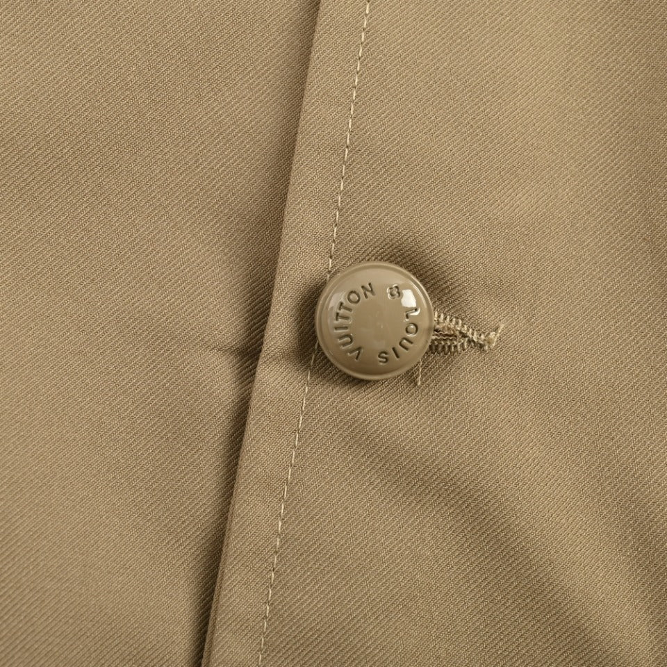 Louis Vuitton Embroidered Bomber Jacket in Khaki