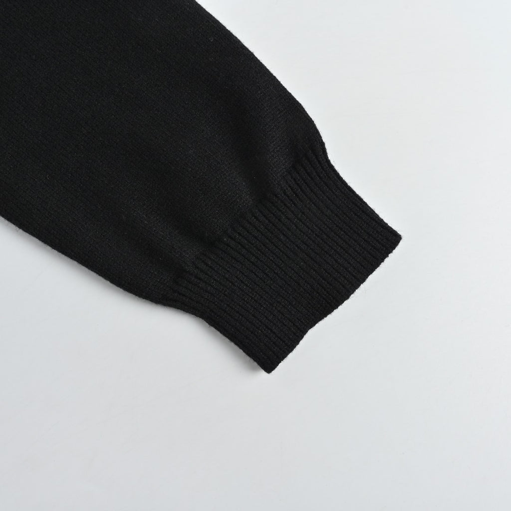 Gucci Signature Script Intarsia Knit Sweater in Black