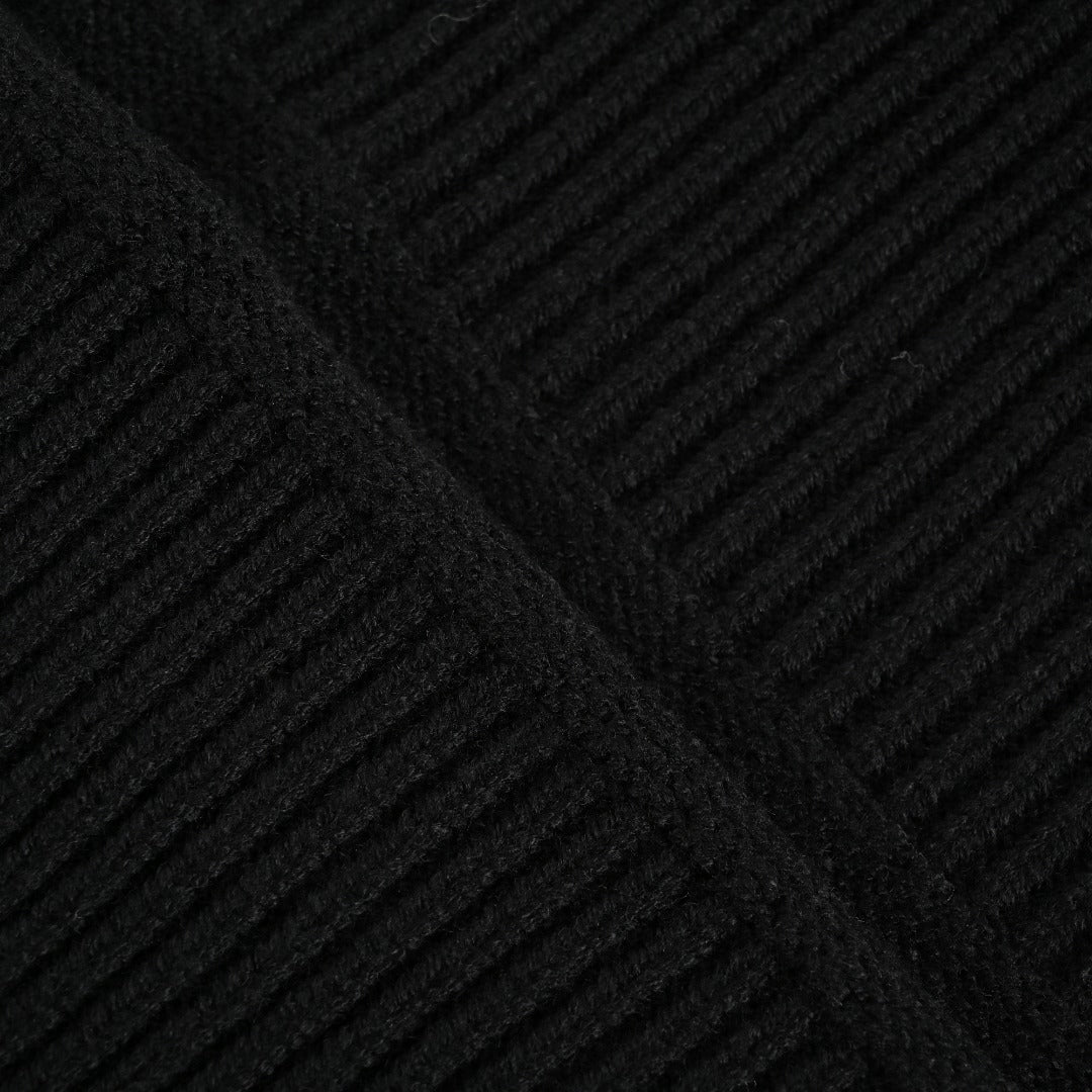 Gucci Signature Script Intarsia Knit Sweater in Black
