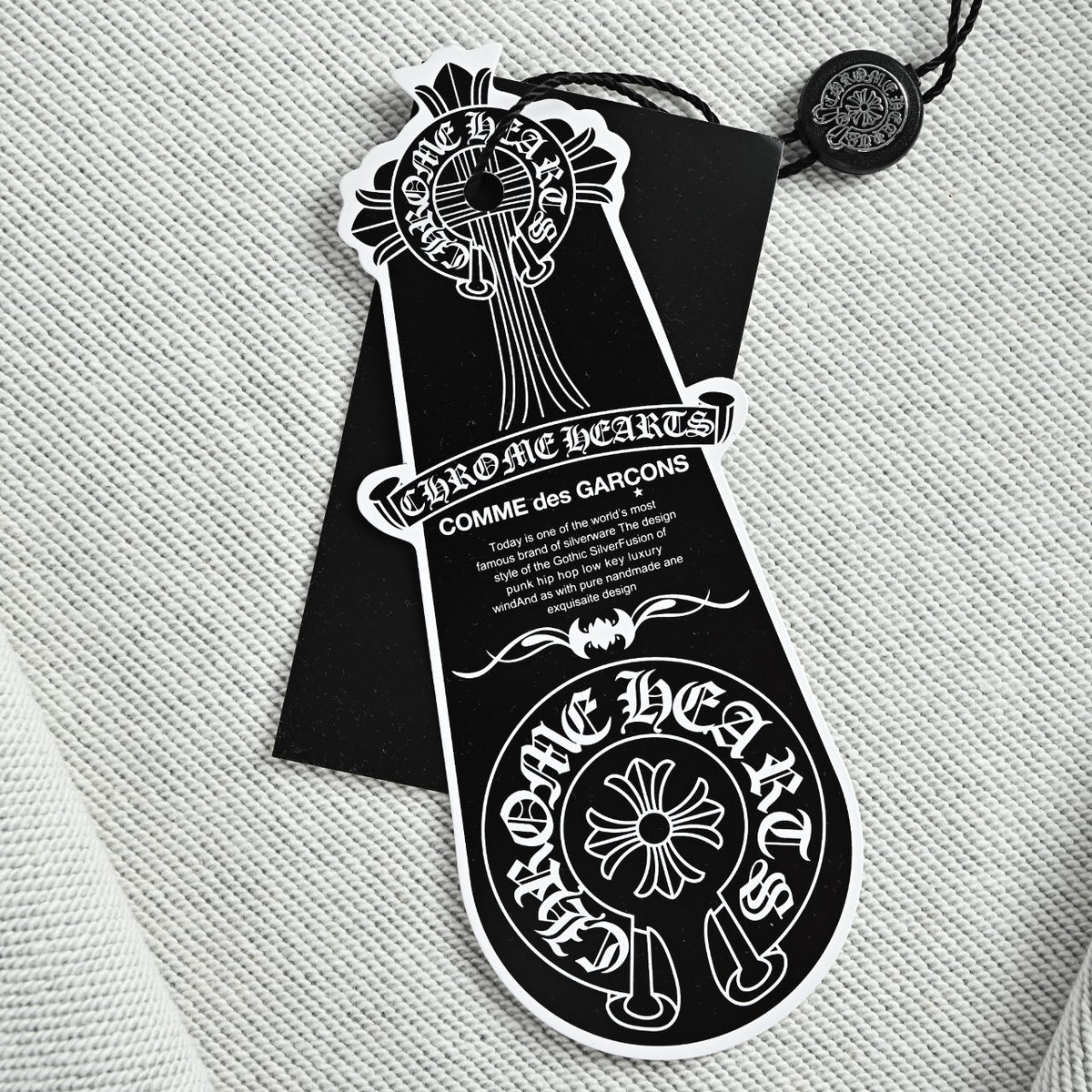 Chrome Hearts Horseshoe Graphic Zip-Up Hoodie in Grey