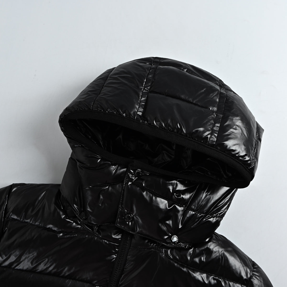 Moncler Women's Maya Hooded Down Jacket in Black