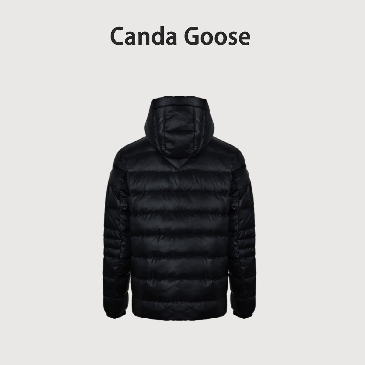 Canada Goose Lightweight Quilted Hooded Down Jacket in Black