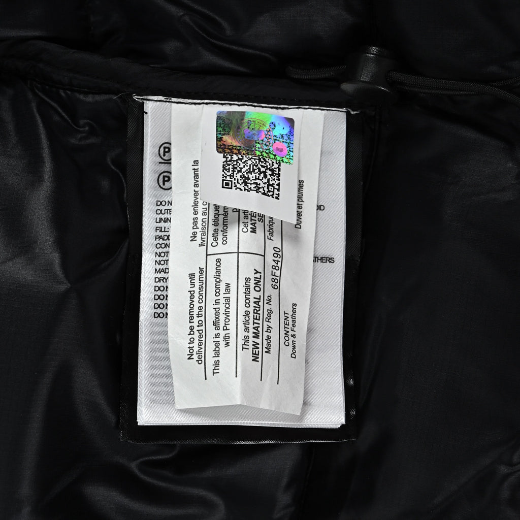 Canada Goose Lightweight Quilted Hooded Down Jacket in Black