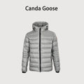 Canada Goose Lightweight Quilted Hooded Down Jacket in Grey