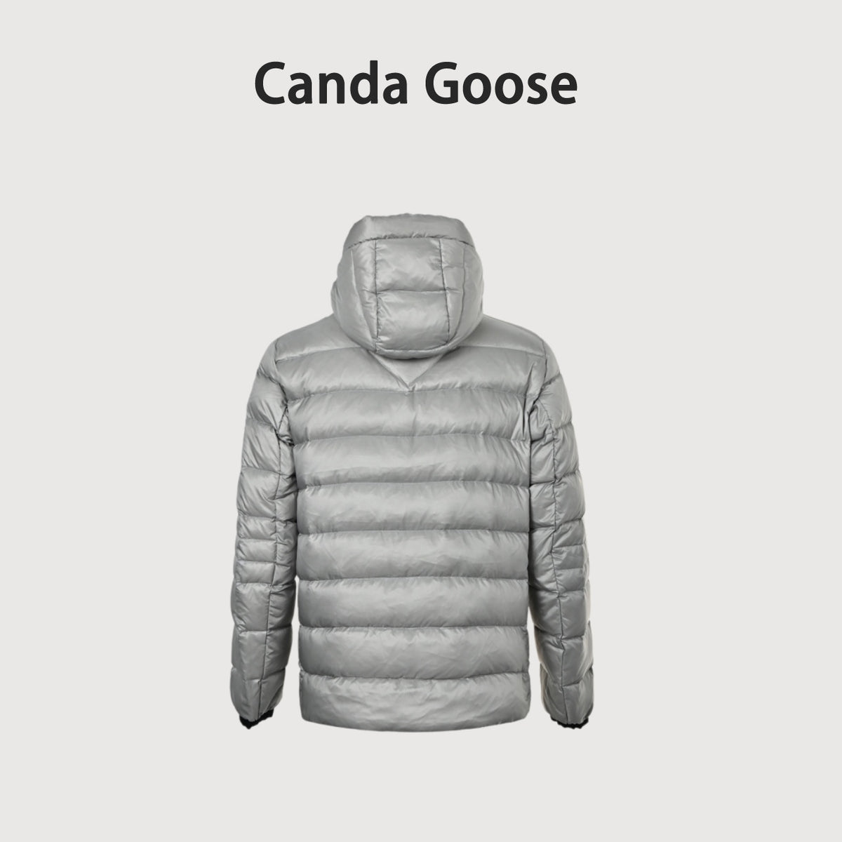 Canada Goose Lightweight Quilted Hooded Down Jacket in Grey