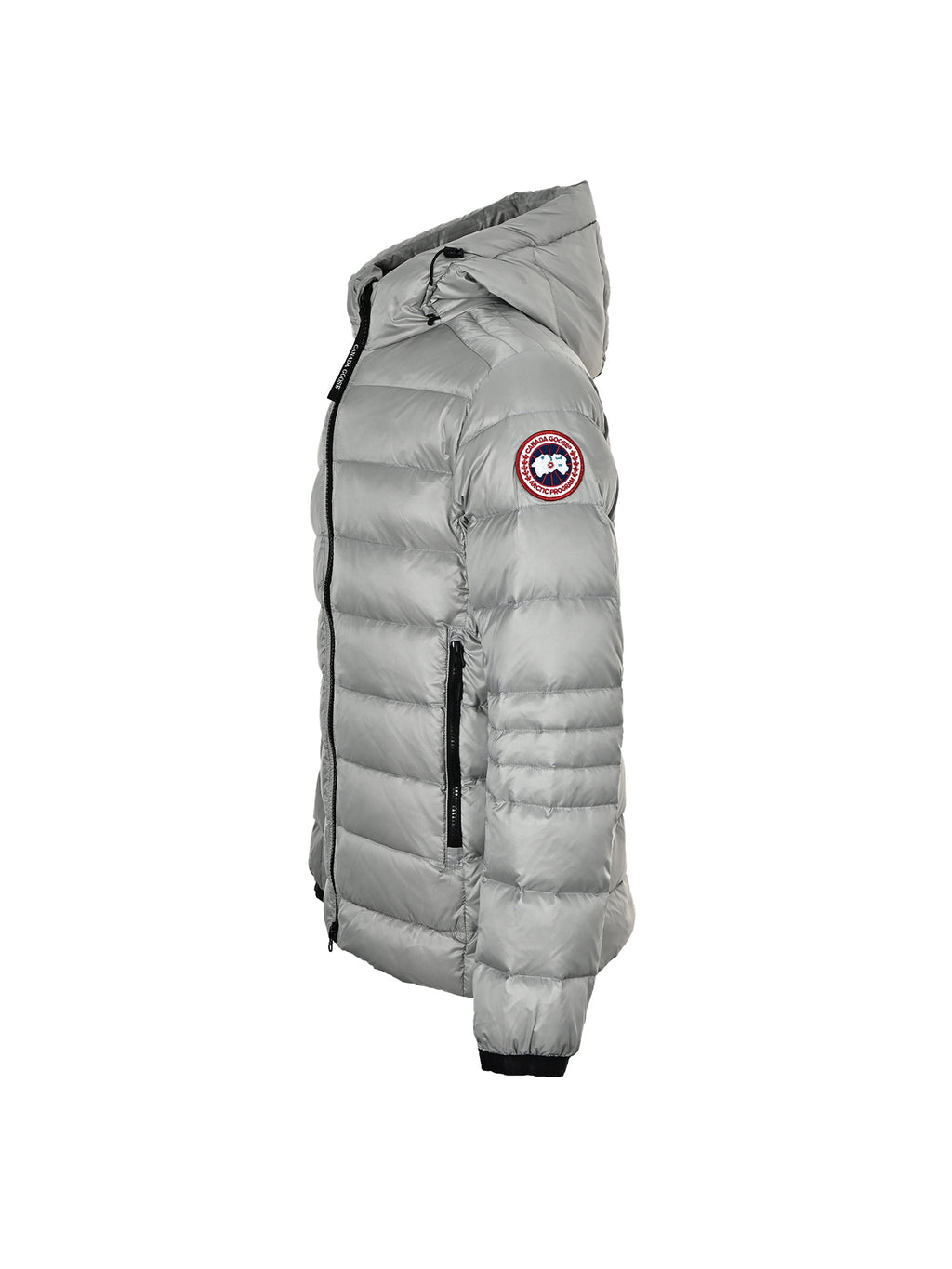 Canada Goose Lightweight Quilted Hooded Down Jacket in Grey