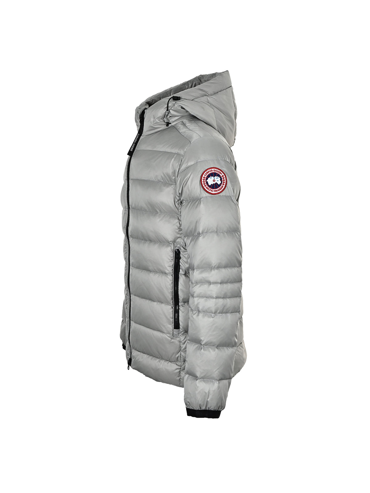 Canada Goose Lightweight Quilted Hooded Down Jacket in Grey