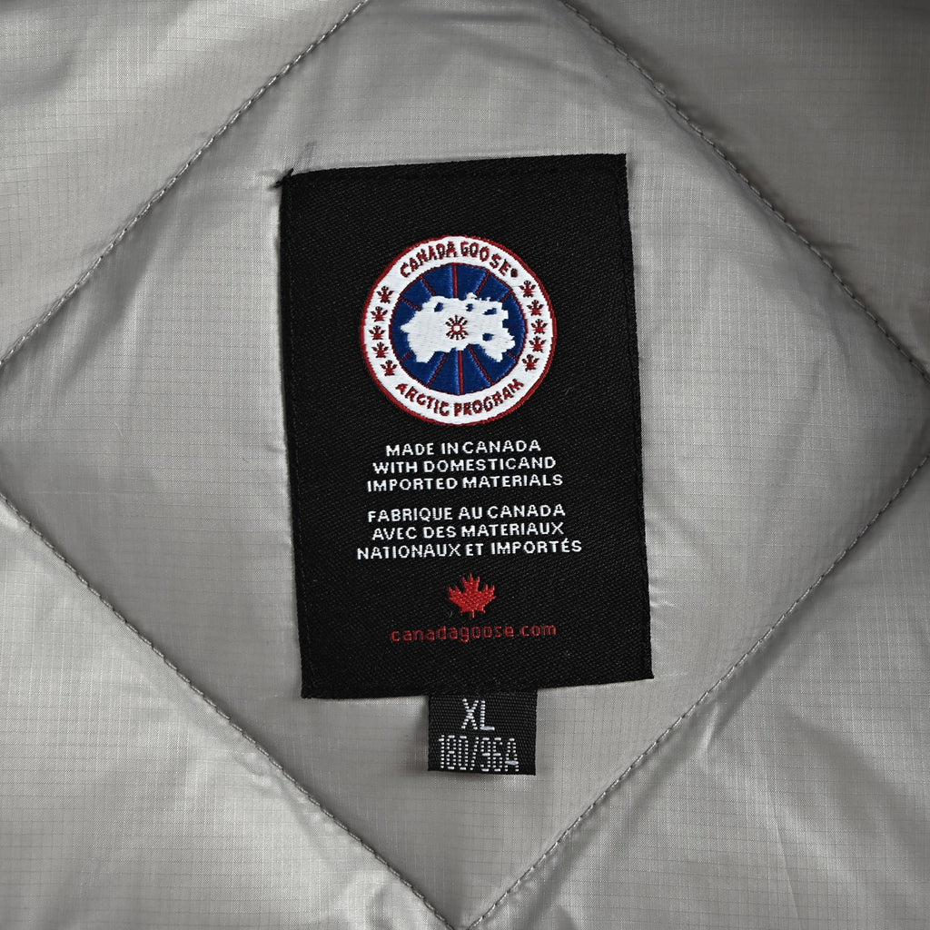 Canada Goose Lightweight Quilted Hooded Down Jacket in Grey