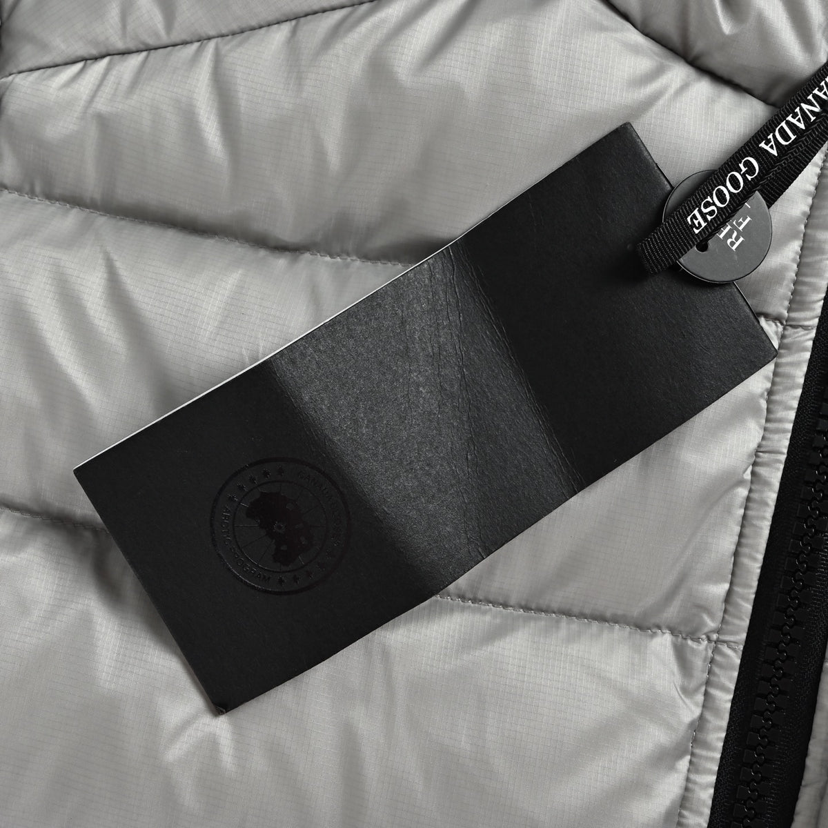 Canada Goose Lightweight Quilted Hooded Down Jacket in Grey
