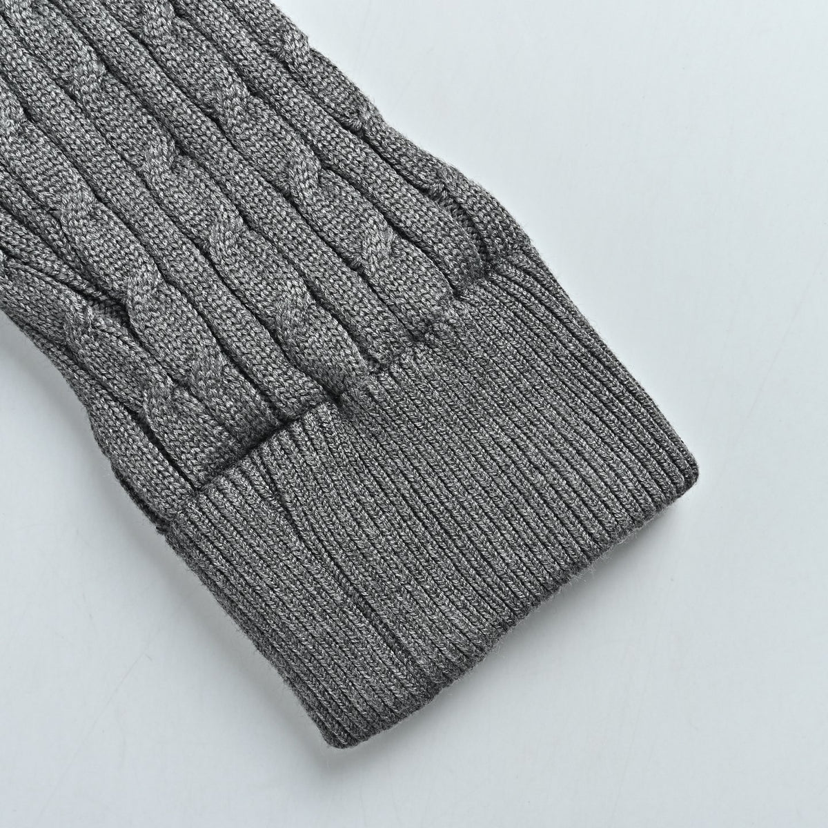 Moncler Double-Stripe Knit and Down Hybrid Jacket in Grey