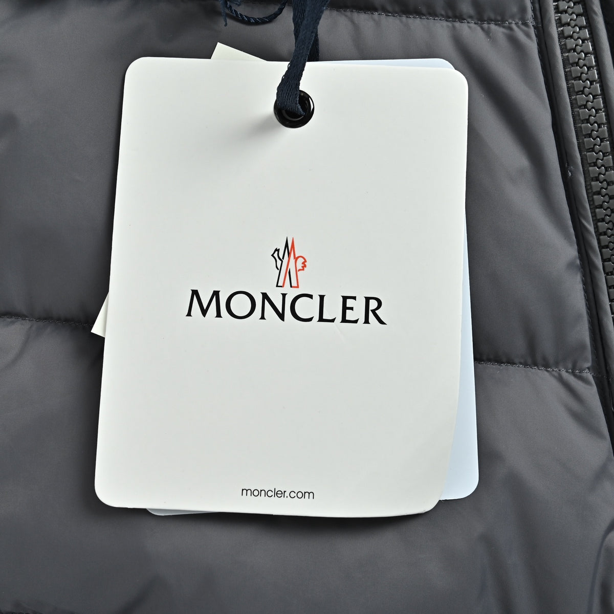 Moncler Double-Stripe Knit and Down Hybrid Jacket in Grey