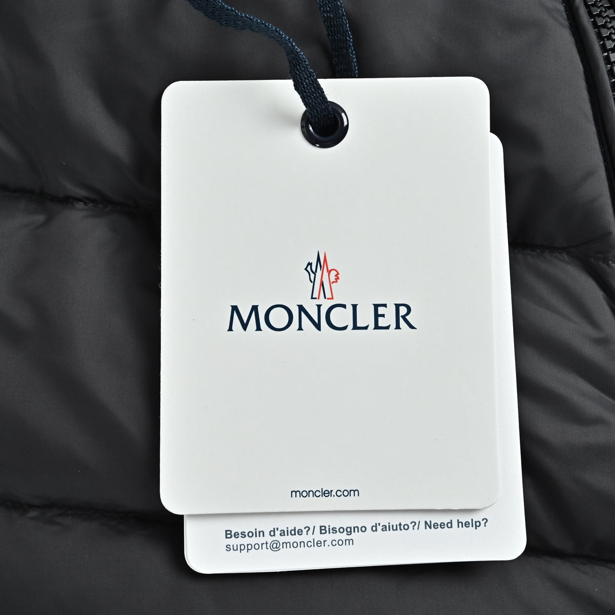Moncler Double-Stripe Knit and Down Hybrid Jacket in Black