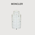 Moncler Classic Hooded Quilted Puffer Vest in White