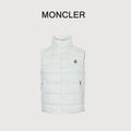 Moncler Classic Stand-Collar Down Vest in White