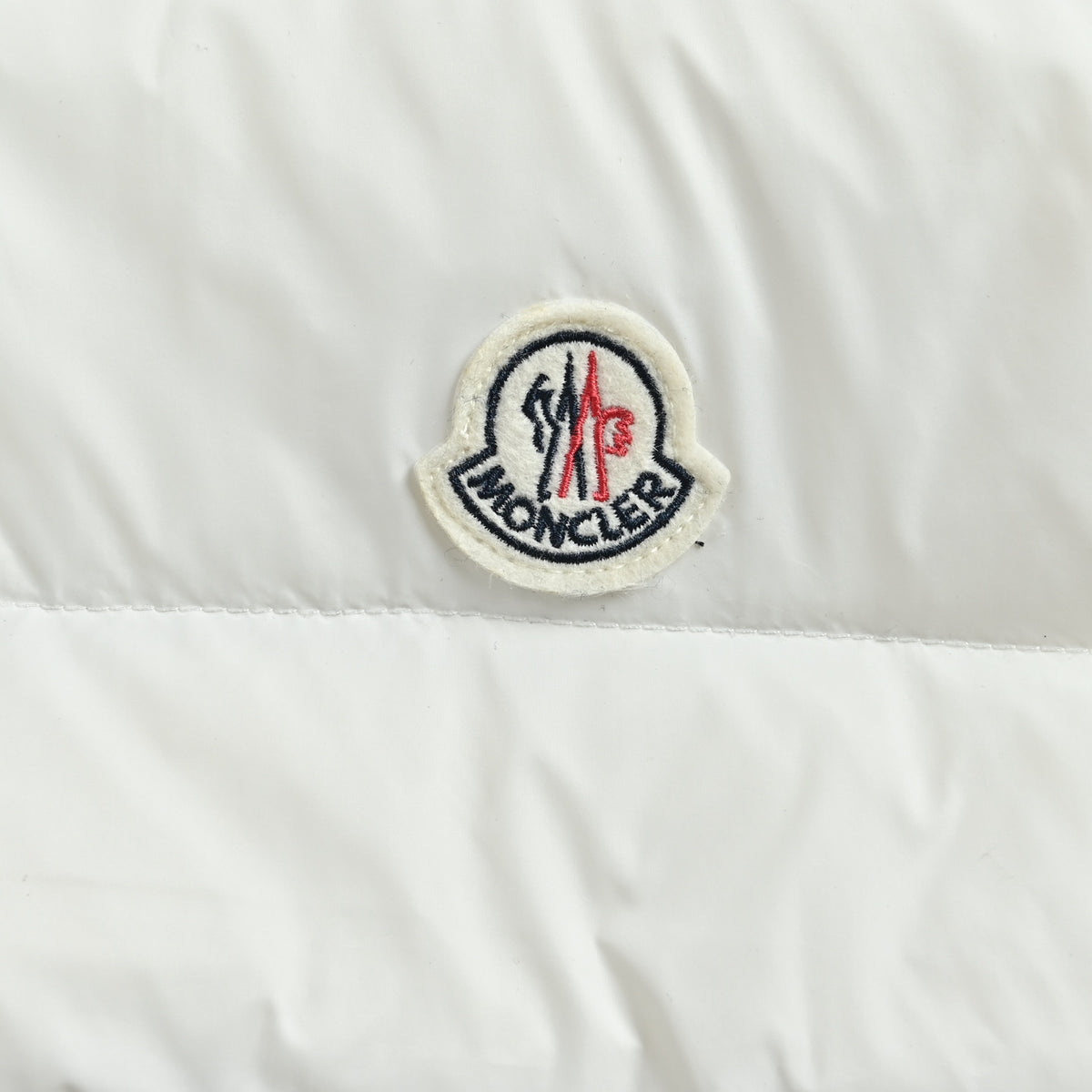 Moncler Classic Stand-Collar Down Vest in White