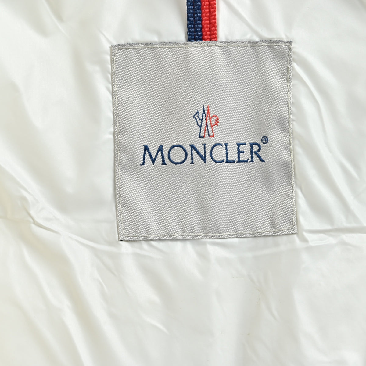Moncler Classic Stand-Collar Down Vest in White