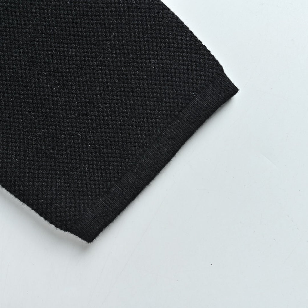 Thom Browne Black Four-Bar Jacket with Contrast Collar