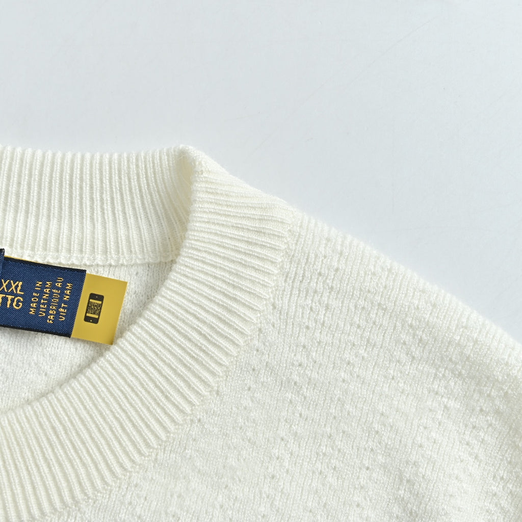 Ralph Lauren Unisex Embroidered Pony Crewneck Sweater | Ivory