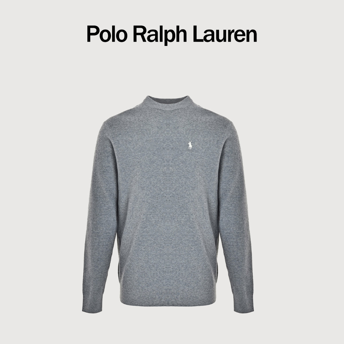 Ralph Lauren Unisex Embroidered Pony Crewneck Sweater | Grey