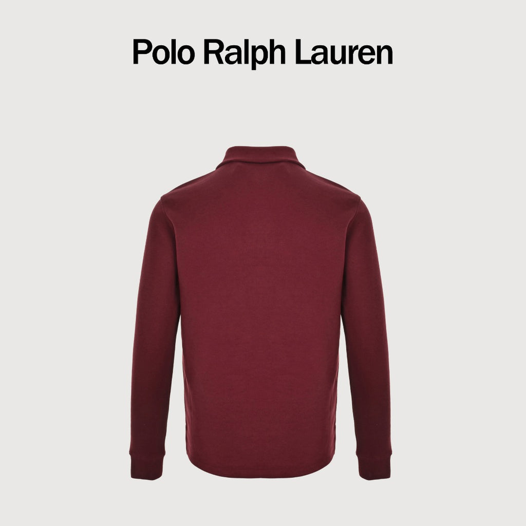 Ralph Lauren Embroidered Pony Half-Zip Sweatshirt | Burgundy
