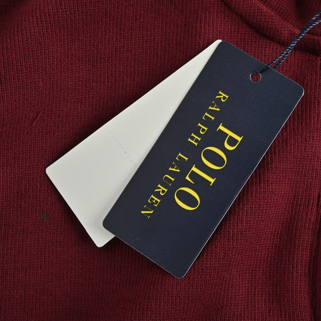 Ralph Lauren Embroidered Pony Half-Zip Sweatshirt | Burgundy