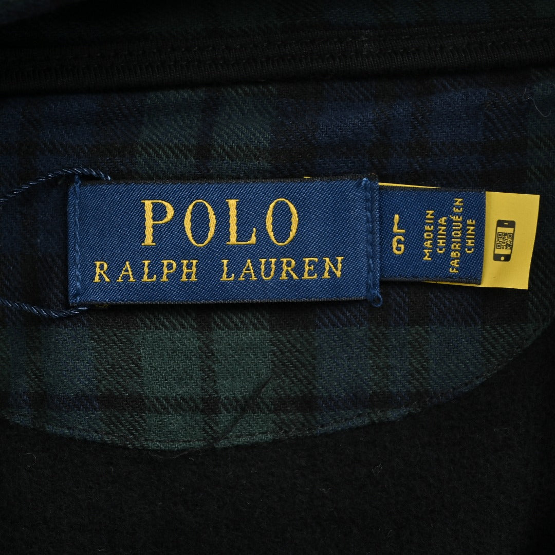 Ralph Lauren Gold Pony Embroidered Half-Zip Sweatshirt | Black