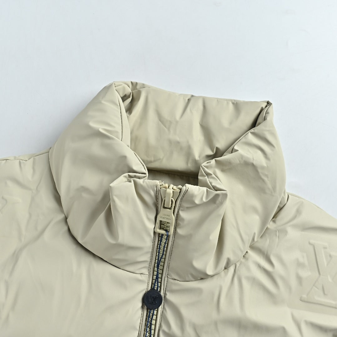 Louis Vuitton Embossed Monogram Stand-Collar Down Jacket