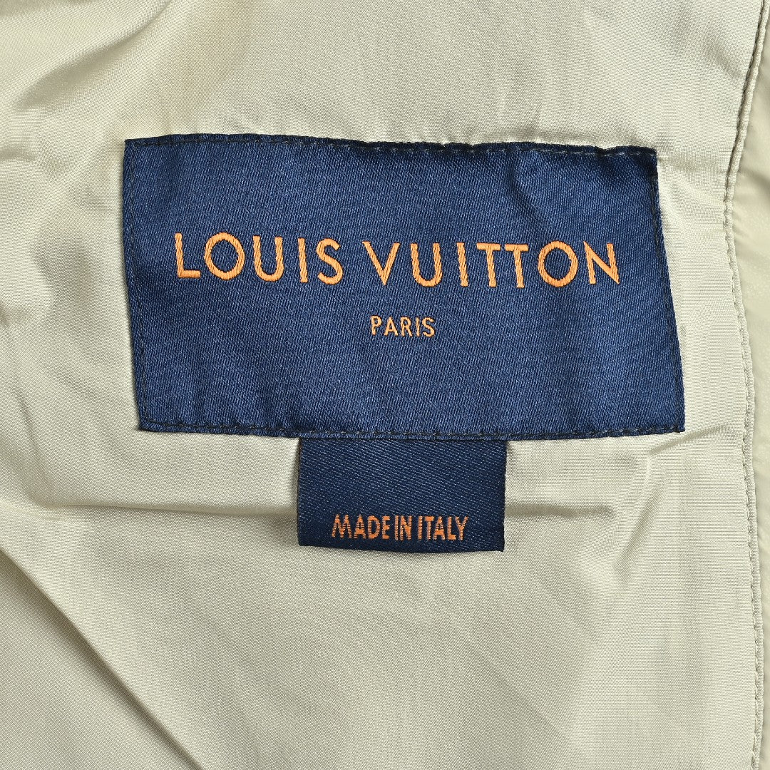 Louis Vuitton Embossed Monogram Stand-Collar Down Jacket
