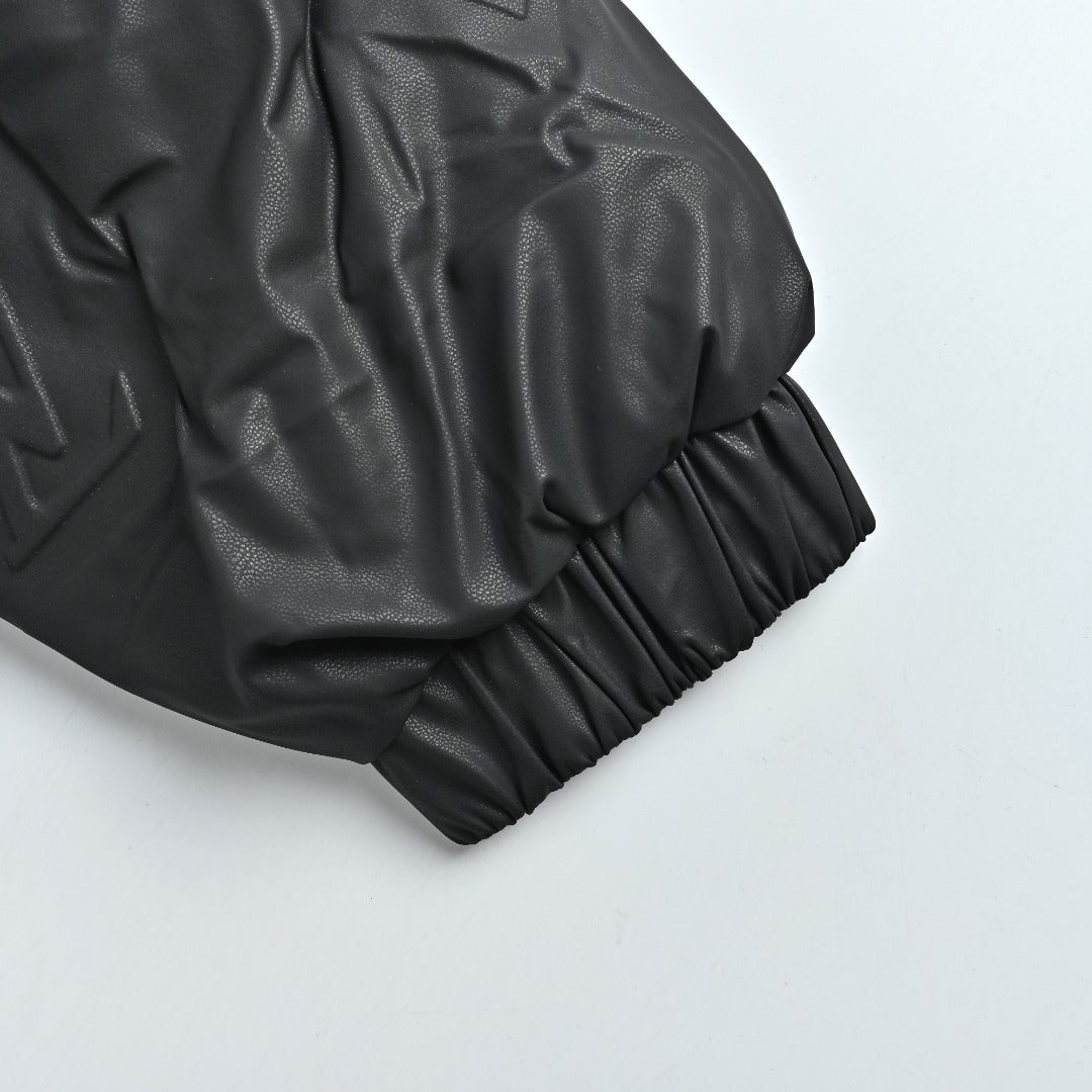 Louis Vuitton Embossed Monogram Stand-Collar Down Jacket - Black