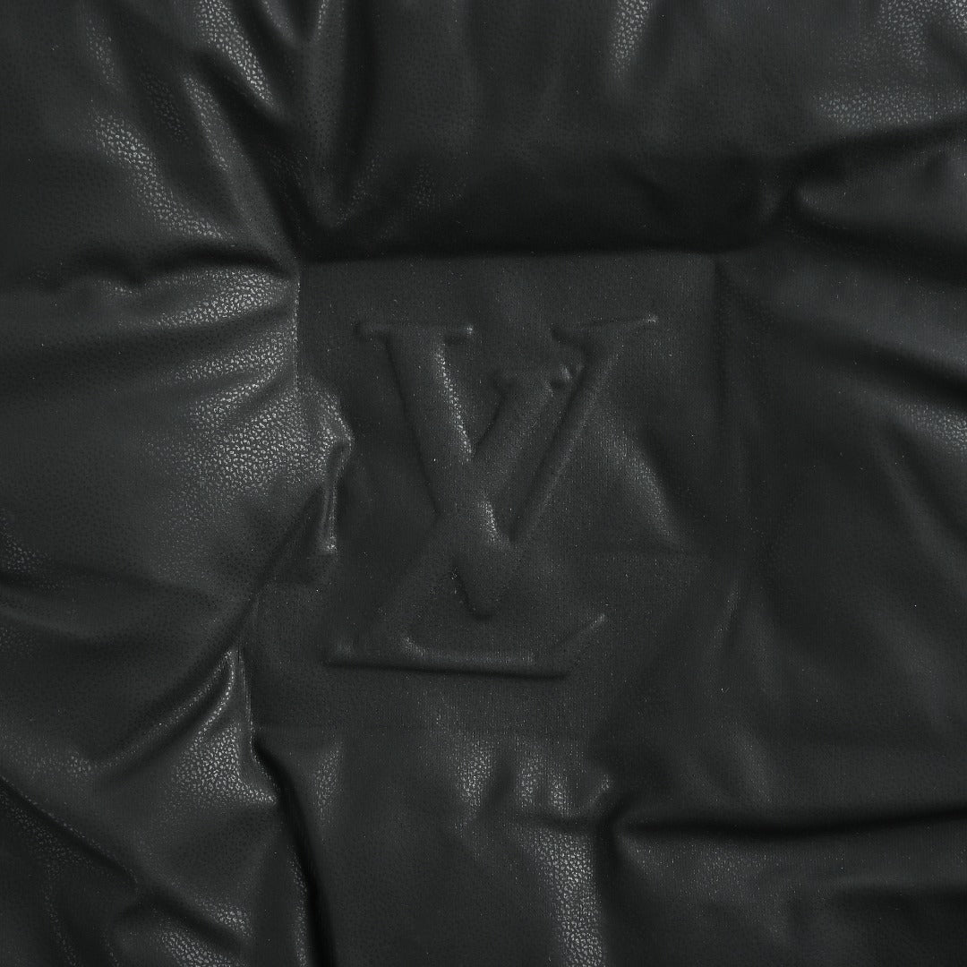 Louis Vuitton Embossed Monogram Stand-Collar Down Jacket - Black