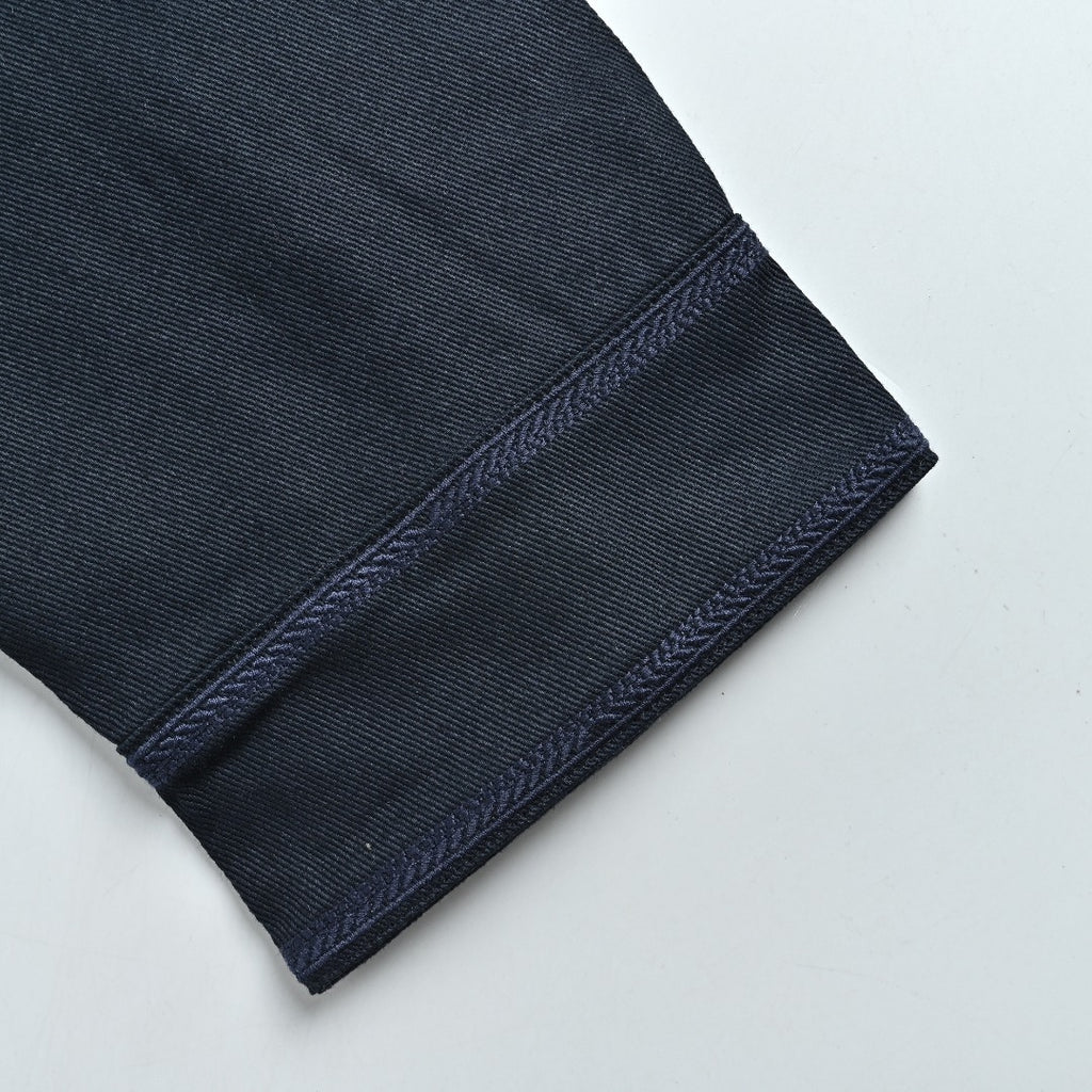 DIOR CD Embroidered Patch Gabardine Zip Jacket - Navy Blue