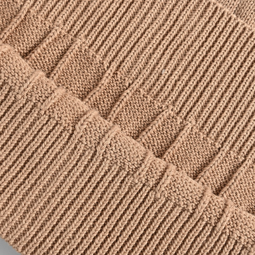 Ralph Lauren Cable-Knit Three-Button Polo Sweater - Camel