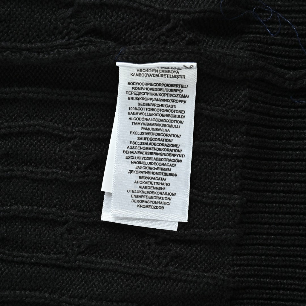 Ralph Lauren Cable-Knit Three-Button Polo Sweater - Black