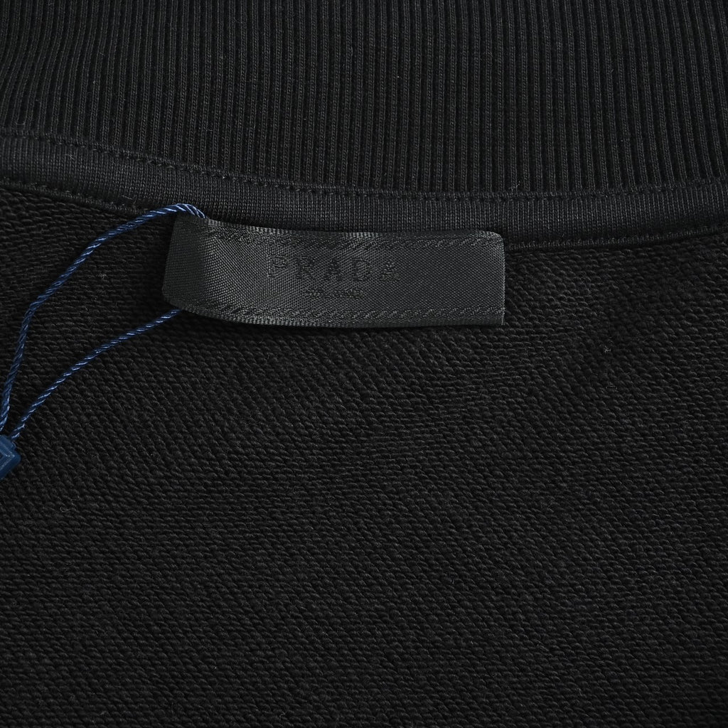 Prada Red Silicone Trim Zip-Up Jacket - Black