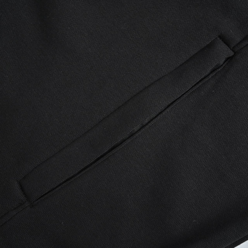Prada Red Silicone Trim Zip-Up Jacket - Black