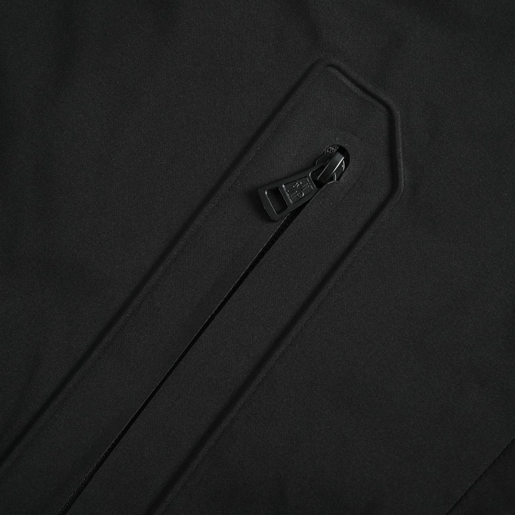 Moncler Black Sleeve Badge Hooded Zip-Up Jacket - Dark Navy