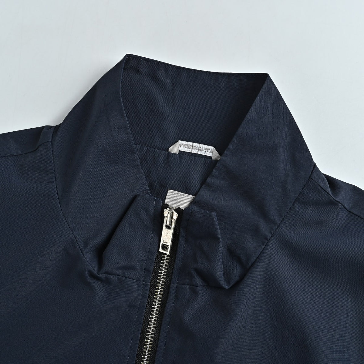 Dior Technical Fabric Letter-Embroidered Zip-Up Jacket - Dark Navy