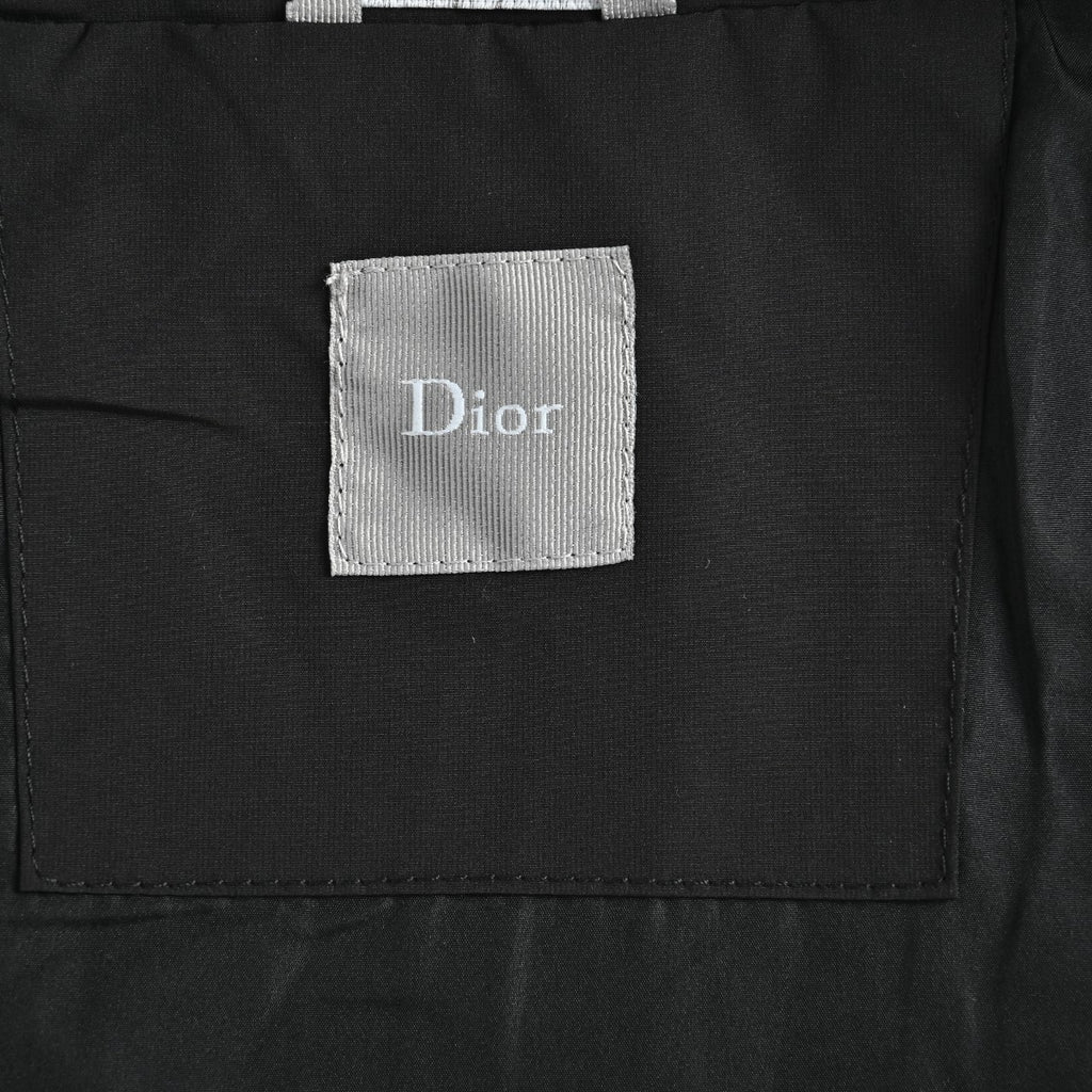 Dior Technical Fabric Letter-Embroidered Zip-Up Jacket - Black