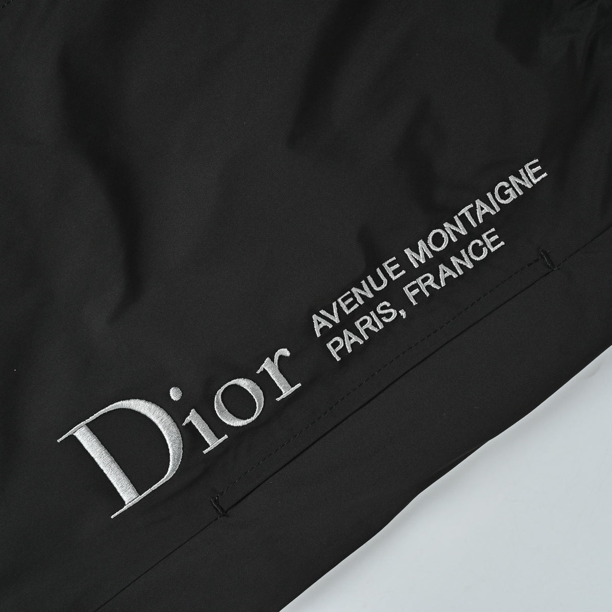 Dior Technical Fabric Letter-Embroidered Zip-Up Jacket - Black