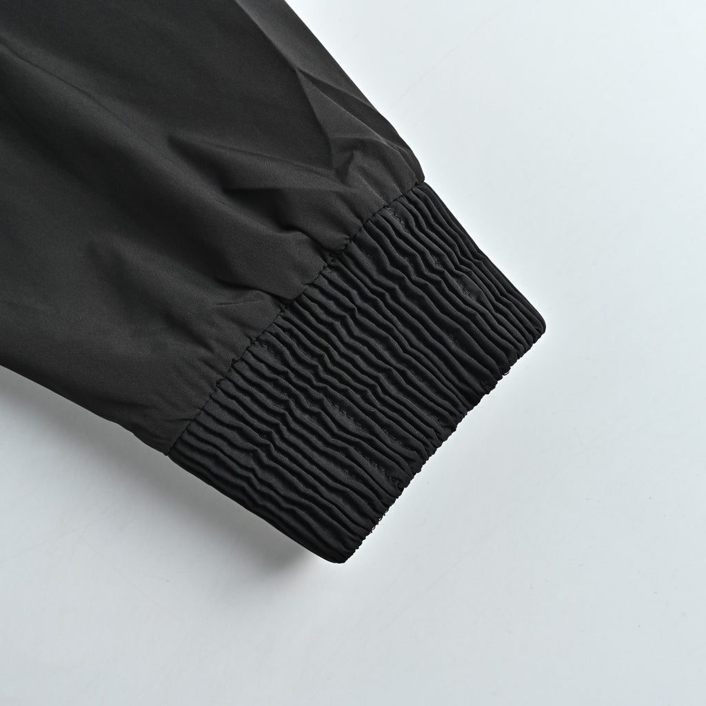 Dior Technical Fabric Letter-Embroidered Zip-Up Jacket - Black