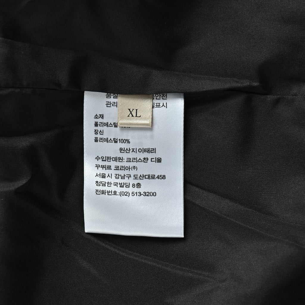 Dior Technical Fabric Letter-Embroidered Zip-Up Jacket - Black