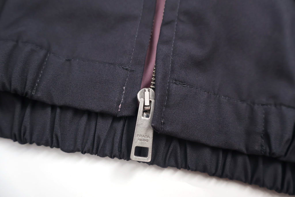 Prada Harrington Zip-Up Jacket - Dark Navy